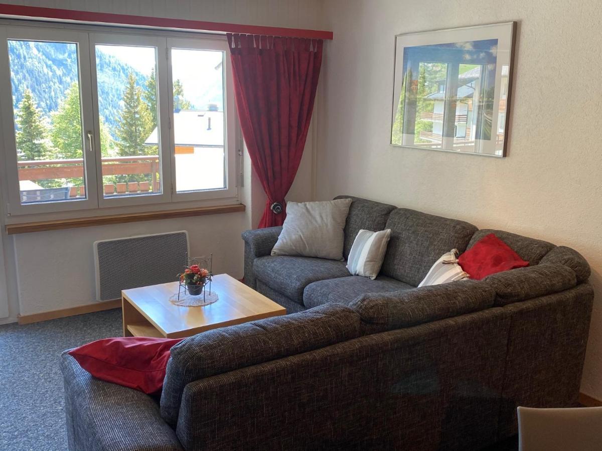 2,5 Pces Accueillant Comme A La Maison Leukerbad Exteriör bild